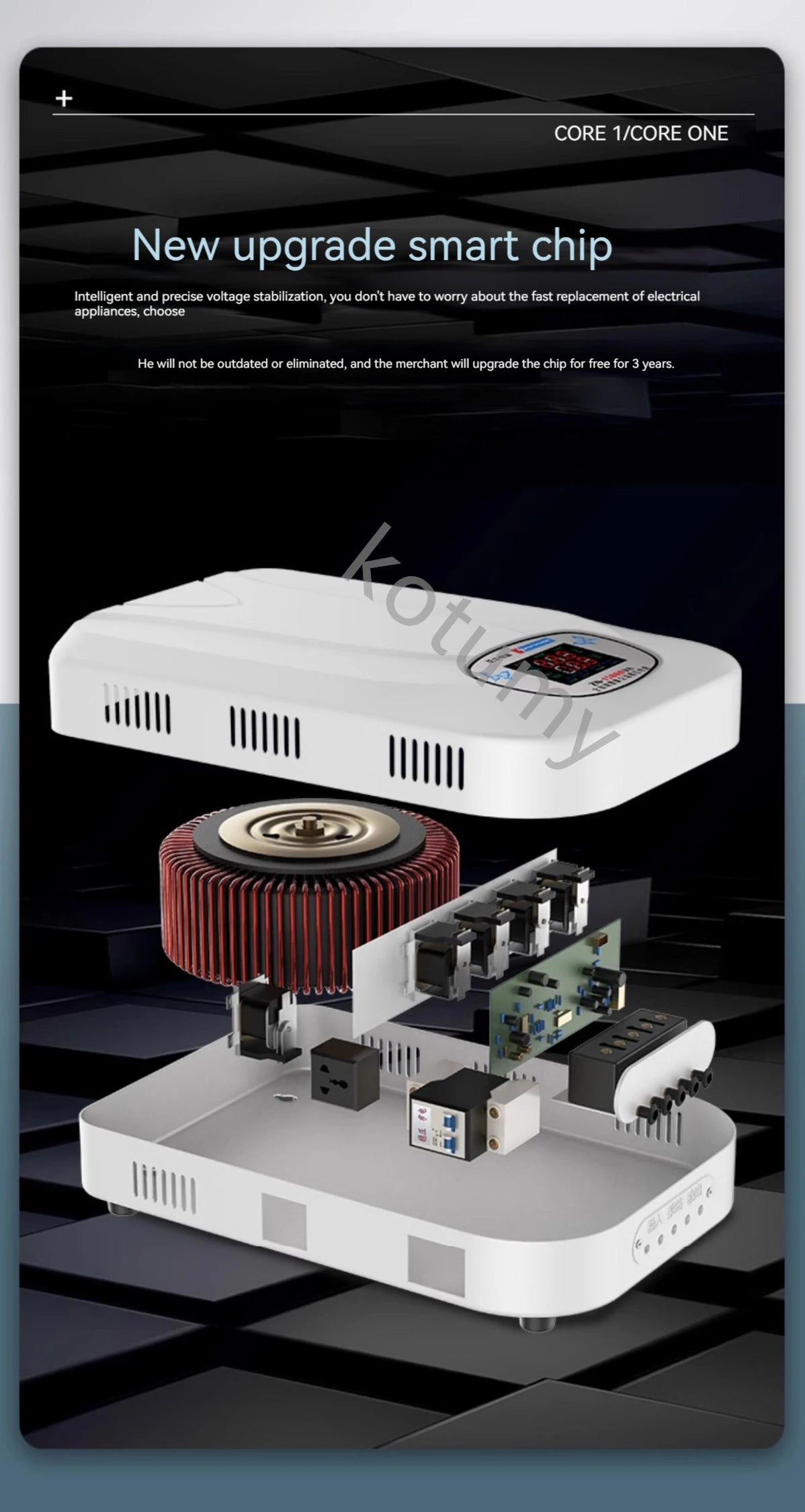 Stabilisateur de tension automatique domestique Sochi, tension monophasée, sortie 120V-270V, 220V