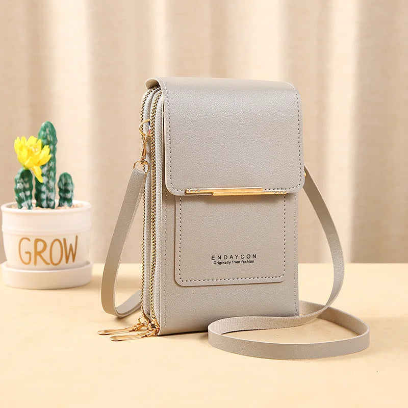 Buylor sac à main femme écran tactile sac à main pour téléphone portable sac à bandoulière femme pas cher petit portefeuille en cuir souple bandoulière сумка ж Dönusen