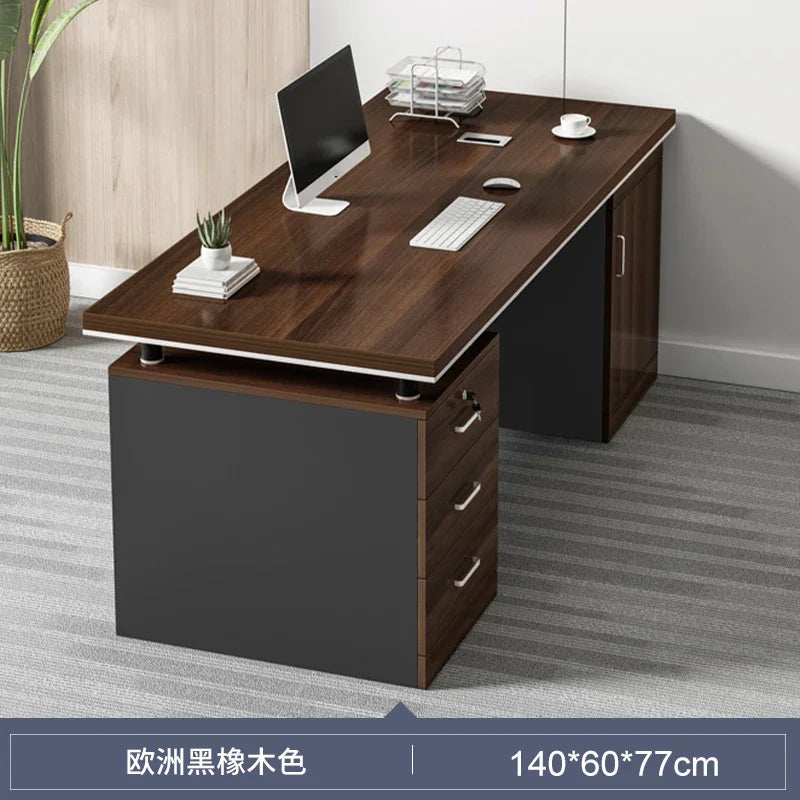 Modern Office Desks Double Staff Desk and Chair Combination Luxury Office Boss Desk Home Study Work Table Computer Table P