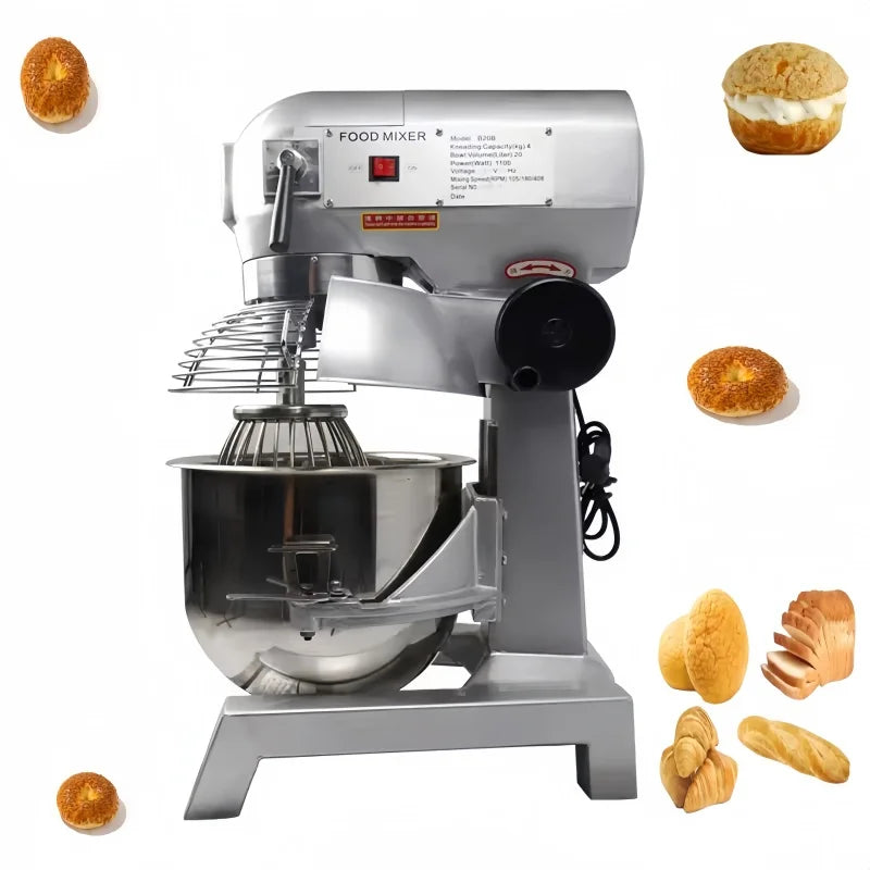 Chine mélangeur alimentaire industriel mélangeur vertical en spirale robuste pain Pizza gâteau fabricant 20 litre pâte mélangeur Machine