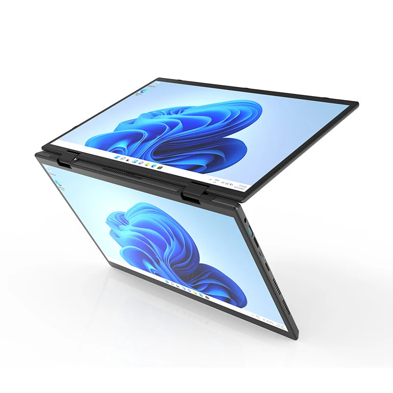 L15 360° YOGA Office Laptop Intel N95 2*10.5 Inch IPS Touch Screen Windows 11 2 in 1 Tablet PC Notebook Office Mini Computer