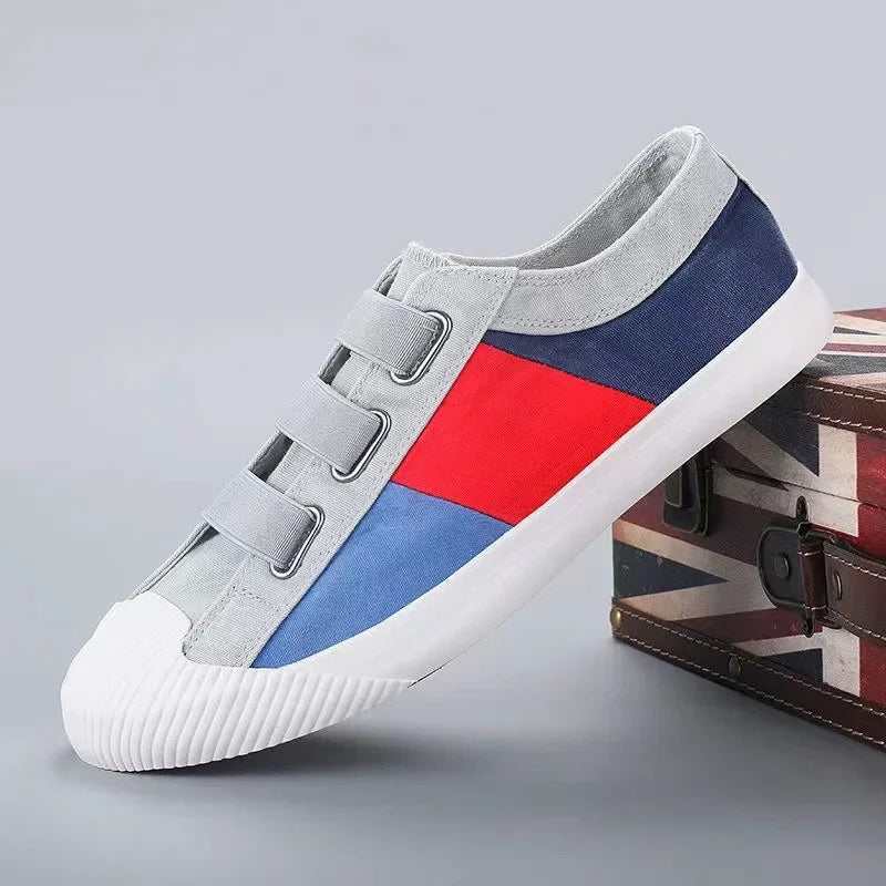 Spring Autumn Designer New Canvas Shoes for Men Fashion Soft Sole Board Shoes Male Outdoor Color Match Men's Vulcanize Shoes