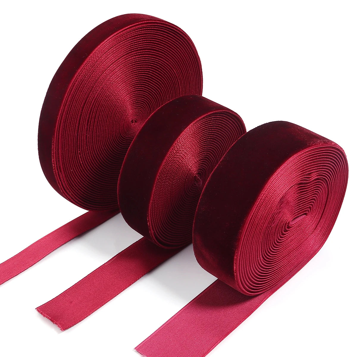 Ruban en velours 5-10yards 6/10/15/25/32mm, décoration de fête de mariage, ruban fait à la main, emballage cadeau, nœud papillon pour cheveux, ruban de noël à faire soi-même