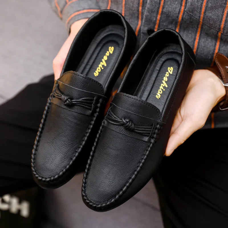 Hommes Mocassins Slip On Classique Hommes Mocassins Mode Cuir Casual Chaussures Pour Hommes Appartements Chaussures Plus La Taille 39-44