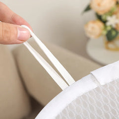 Panier à linge pliable de dessin animé, 1 pièce, panier organisateur de grande capacité pour vêtements sales ménagers, sac en maille en Nylon pour le rangement des jouets