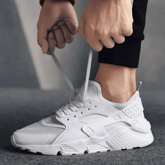 Chaussures de course respirantes pour hommes, baume anti-baume, basket-ball noir, baskets de sport décontractées, jogging en plein air, mode