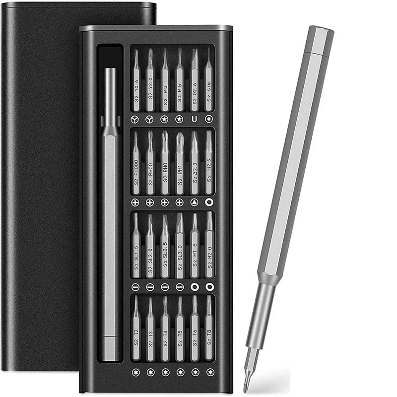 Jeu de tournevis de précision Premium 24 en 1, petit jeu de tournevis, Mini Kit de tournevis magnétiques pour la fixation et la réparation électronique