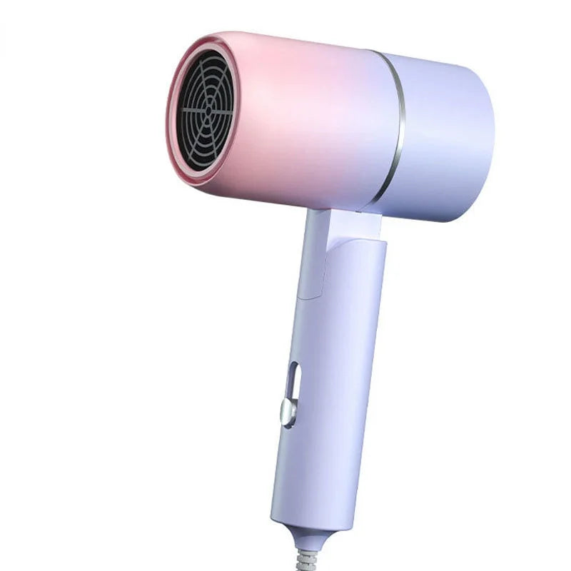 Sèche-cheveux pliant avec sac de transport, Anion à Air chaud, soins capillaires pour la maison, MIni voyage, sèche-cheveux, brosse à cheveux Portable