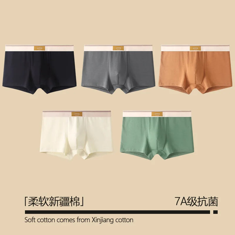 Cotton Boxers Shorts Man Men's Panties Male Basic Boxer Briefs Plus Size Underpants  Breathable Underwear Lingerie For Men