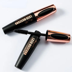 Mascara noir anti-transpiration imperméable pour femme, extension de cils allongée, maquillage cosmétique, injFiber