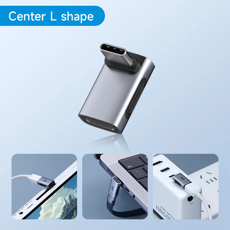 Hagibis-Adaptateur USB C vers C, 240W, 40Gbps, 8K, 60Hz, convertisseur résistant à 90, adaptateur USB4 pour Thunderbolt 4/3, MacPleiPhone 16 Pro, tablette