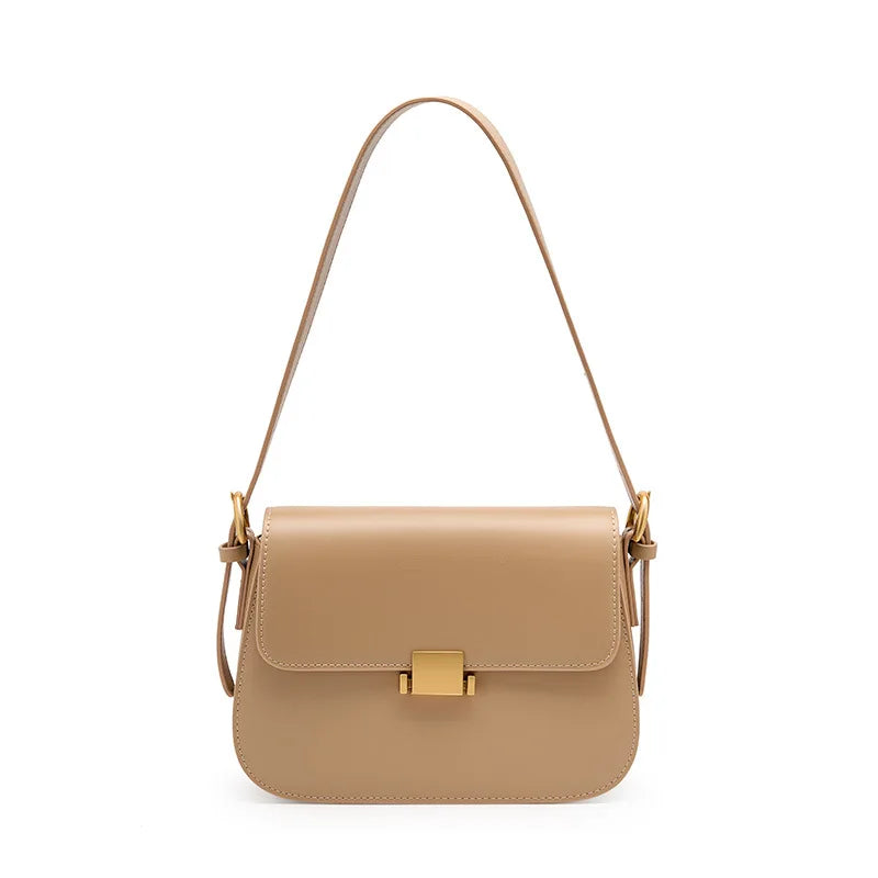 Sac sous les bras de luxe, sac pour femmes en cuir véritable, nouveau sac Tofu à la mode printemps/été 2025, sac à bandoulière simple