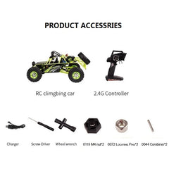 Wltoys 12428 1/12 RC voiture 2.4G 4WD électrique brossé course chenille RTR 50 km/h haute vitesse RC voiture tout-terrain télécommande voiture jouets