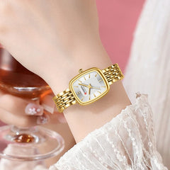 CURREN 9093 mode Quartz femmes montre Simple élégant cadran carré or bracelet en acier inoxydable étanche loisirs affaires montres