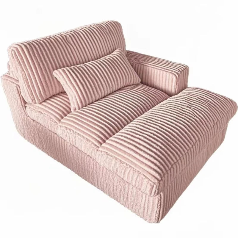 Canapé-lit Double en velours côtelé de luxe, Style italien rétro, pour salon, Compression sous vide, lavable, personnalisable