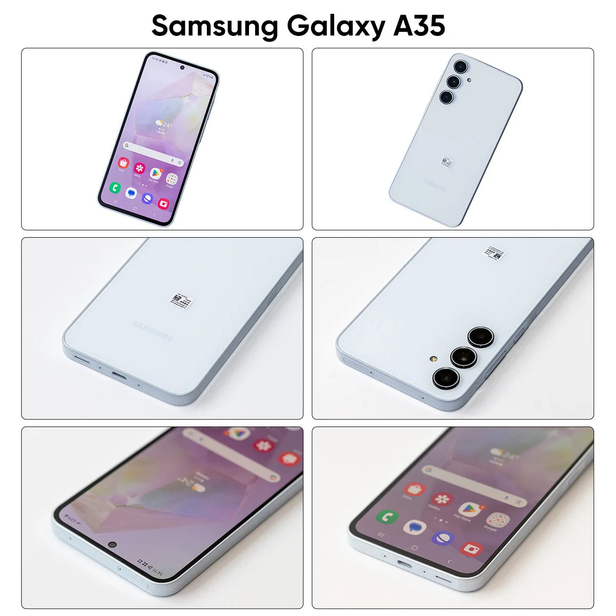2024 New Samsung Galaxy A35 5G Smartphone 128GB/256GB Exynos 1380 Android 14 OS 6.6in 120Hz Super AMOLED Display 5000mAh Battery