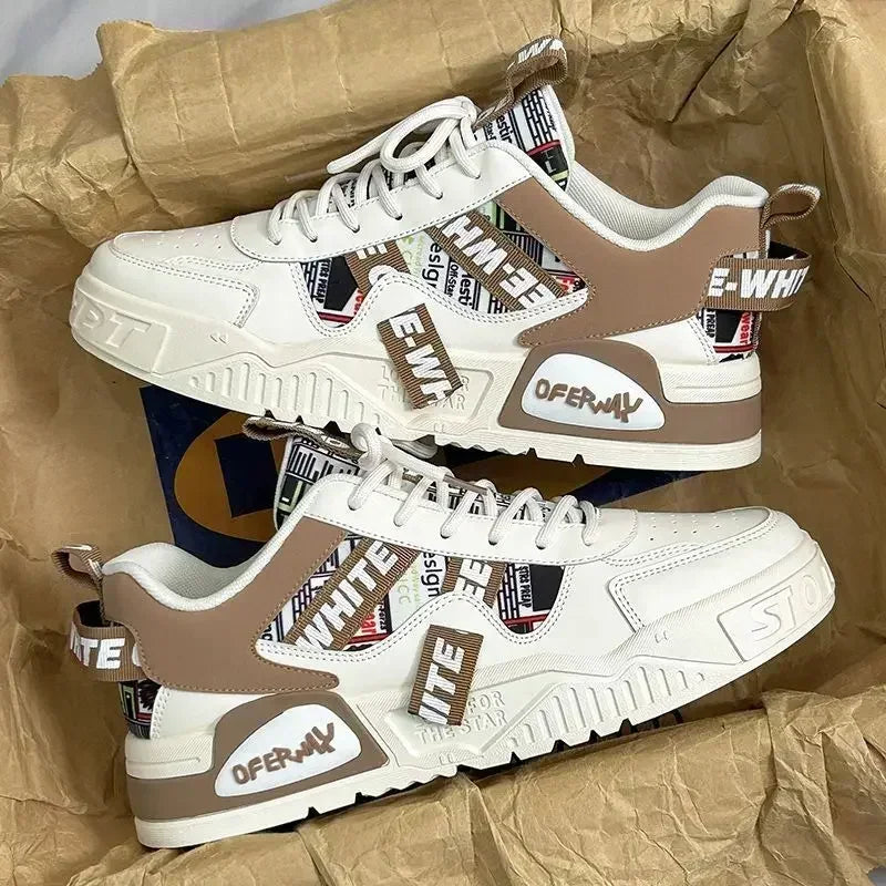 Chaussures de mode pour hommes nouvelles chaussures de Skateboard plate-forme espadrilles décontractées Design tendance Patchwork maille hommes chaussures Tenis Masculino