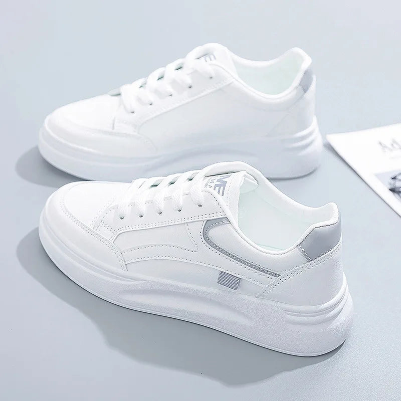 Women's Shoes Summer Thick Sole White Spring Autumn Breathable Platform Tennis Woman Trend Round Head Female Casual Sneaker2024