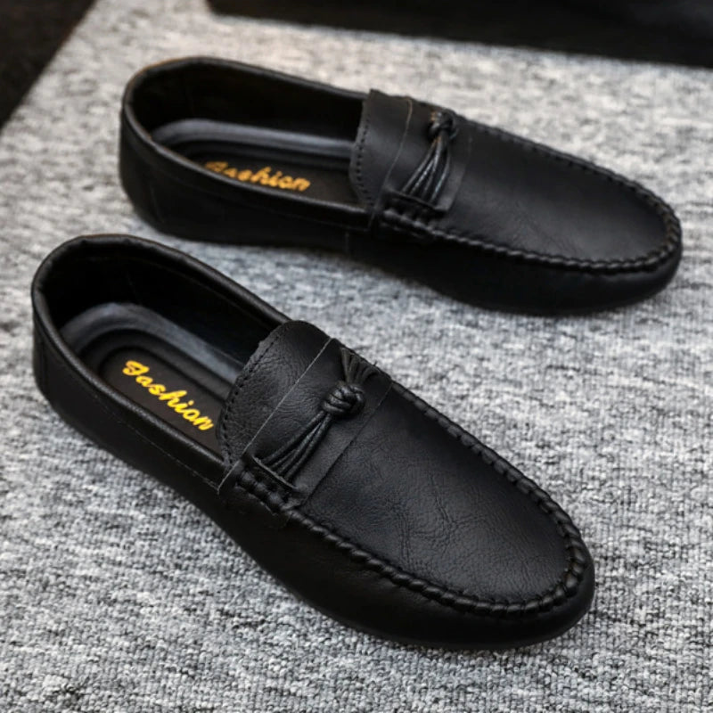 Hommes Mocassins Slip On Classique Hommes Mocassins Mode Cuir Casual Chaussures Pour Hommes Appartements Chaussures Plus La Taille 39-44