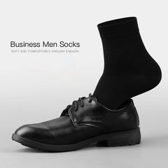 HSS – chaussettes en coton pour hommes, nouveau Style de chaussettes d'affaires noires, souples et respirantes, pour l'été et l'hiver, grande taille (6.5 – 14)