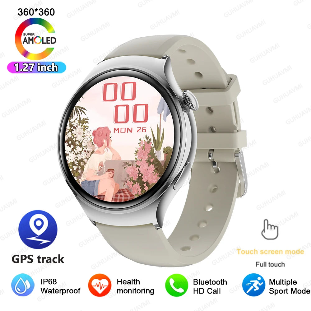 Montre connectée pour femmes, écran AMOLED HD, GPS, fréquence cardiaque, appel Bluetooth, étanche, pour l'extérieur, pour Xiaomi Ultra, nouvelle collection 2025