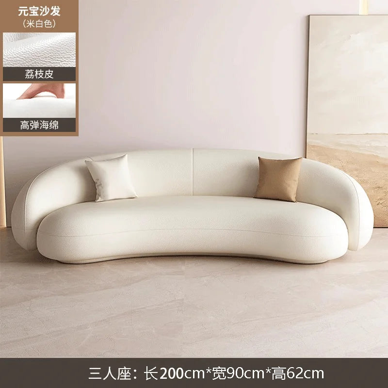 Canapé de salon moderne nordique salon minimaliste blanc canapé de salon relaxant canapé romantique Divani Da Soggiorno meubles