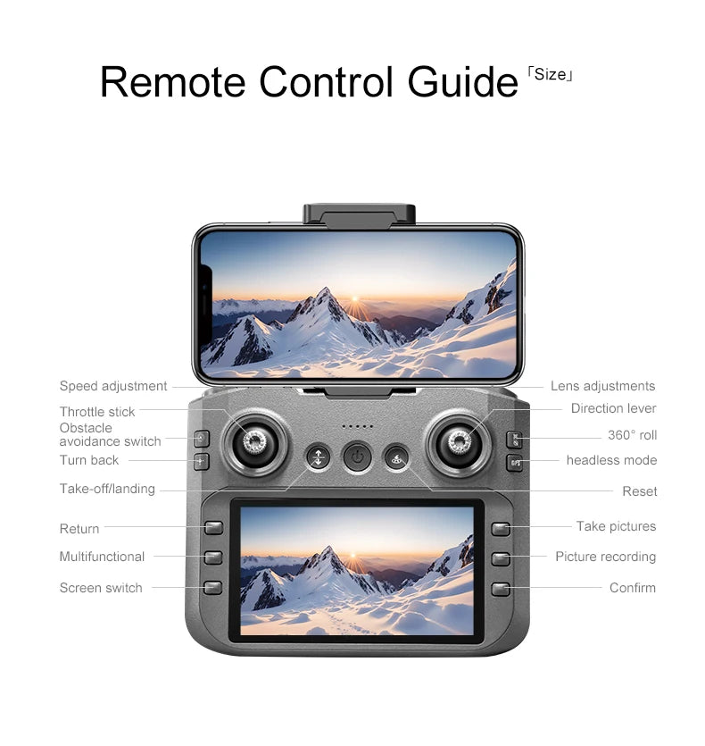 Xiaomi Mijia A14Pro max GPS sans brosse 8K trois caméras flux optique évitement d'obstacles pliable quadrirotor RC Distance Drone jouets