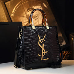 Sac à main haut de gamme, sac pour femmes imprimé crocodile à la mode, nouveau style 2025, sac pour mère d'âge moyen, grand sac à bandoulière