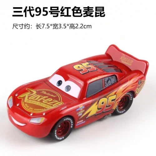 Tous les styles Disney Pixar Cars métal moulé sous pression voitures modèle Lightning McQueen alliage voiture numéro 4.19.28.36.51 101 série de course jouet