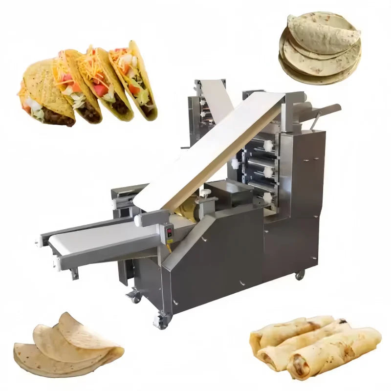 5 ~ 50 CM farine Tortilla Machine automatique industrielle arabe Pita pain Pizza Roti Chapati pain libanais Lavash faisant la Machine