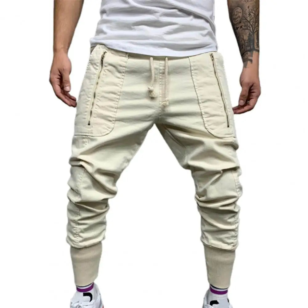 Pantalons pour hommes cordon hommes pantalons de survêtement simplicité à la mode fantastique mode hommes pantalons Cargo longs