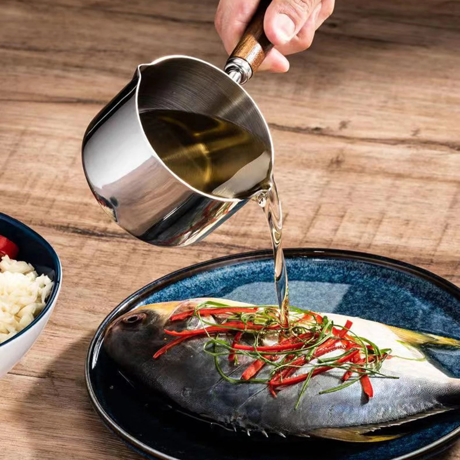 Marmite de cuisson antiarina en acier inoxydable, passe au lave-vaisselle, poêle aissce pour cuisinière, fusion de chocolat