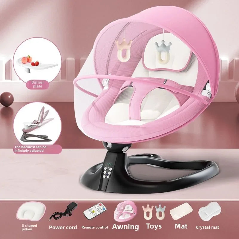 Électrique apaisant bébé bascule inclinable berceau chaise électrique nouveau-né et sieste nourrissons apaisant bascule bébé balançoires