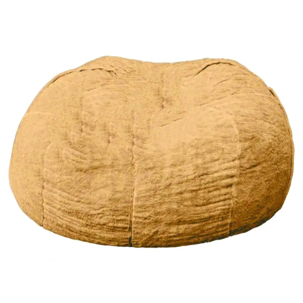Pas de peluche gris pouf chaise géante pouf Pouf canapé-lit bouffée Futon chambre siège Tatami Relax salon meubles seulement sac étui