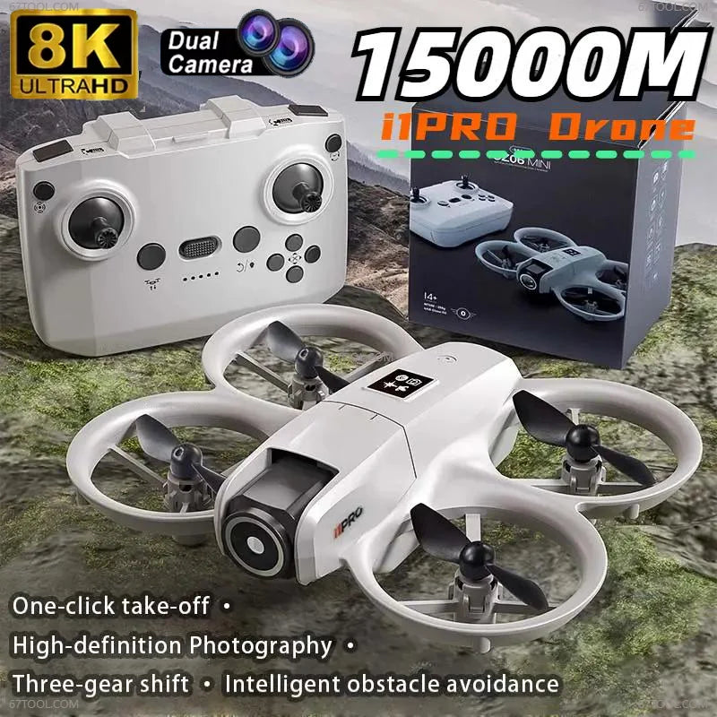 I1PRO Mini Drone professionnel 8K HD caméra Drone 5G WIFI FPV UAV avec écran télécommande évitement aérien quadrirotor jouet cadeau