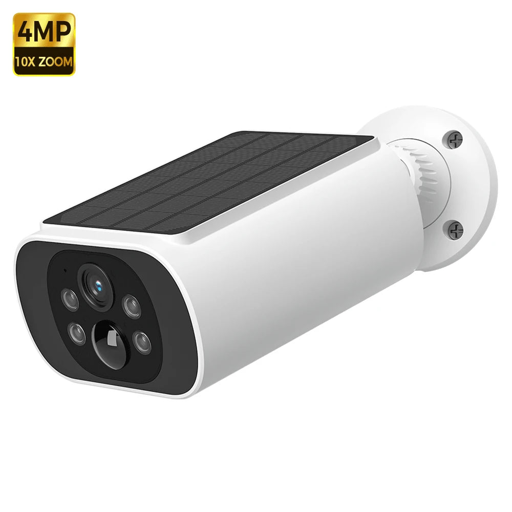 ALEVIO Caméra surveillance extérieure solaire sans fil 2,5K, Wifi 2,4G/5G, autonomie ultra longue, éclairage intelligent PIR, vision nocturne couleur, détection IA, Caméra à batterie étanche