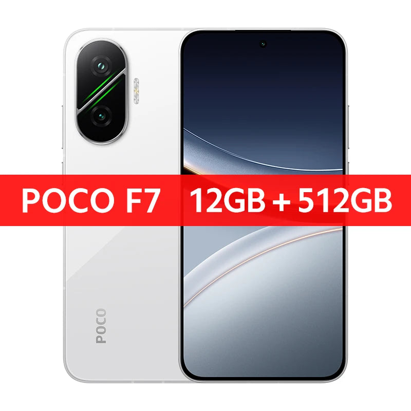 POCO F7 5G Version mondiale Snapdragon ®   8s Gen 4 NFC 6.83 1.5K AMOLED Écran 50MP Caméra OIS 6500mAh 90W HypeCharge Smartphone