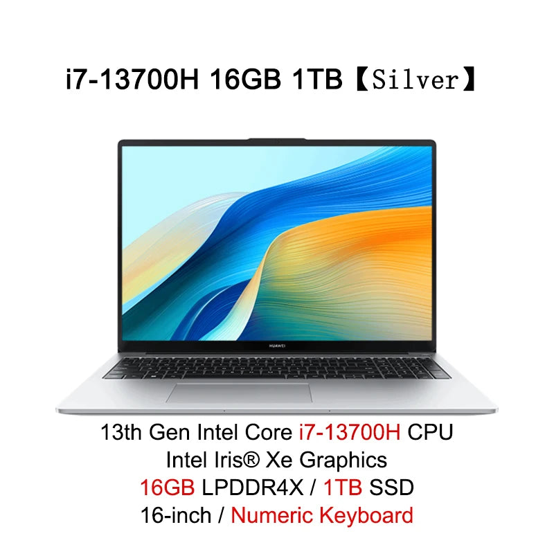 2024 MateBook D16/ SE Laptop i9-13900H/i7-13700H/i5-13500H/i5-13420H 16GB512GB/1TB 16-inch