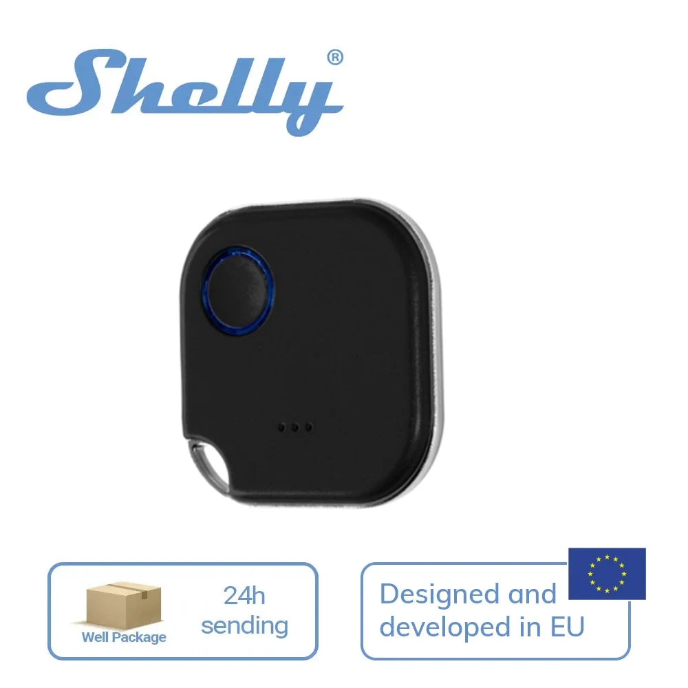 Shelly BLU Button1 Bluetooth Operated Action Scenes Activation Button BLE Technology Able ，Incompatible with ios