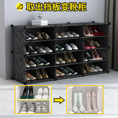 Étagère à chaussures moderne et simple multicouche, gain de place et économique, armoire anti-poussière pour la maison, étagère à chaussures de grande capacité