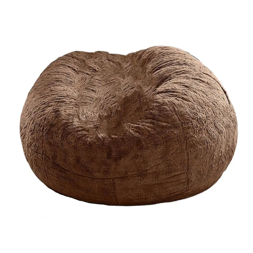 Pas de peluche gris pouf chaise géante pouf Pouf canapé-lit bouffée Futon chambre siège Tatami Relax salon meubles seulement sac étui
