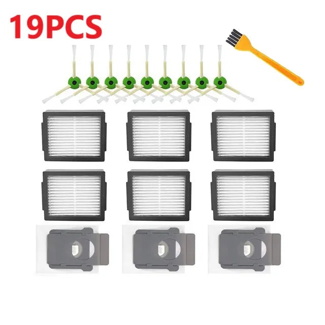 Sac à poussière avec filtre Hepa pour brosse latérale principale, pièces de rechange pour aspirateur Robot iRobot Roomba i3 i4 i6 i7 i8 j7 E5 E6 E7, accessoires