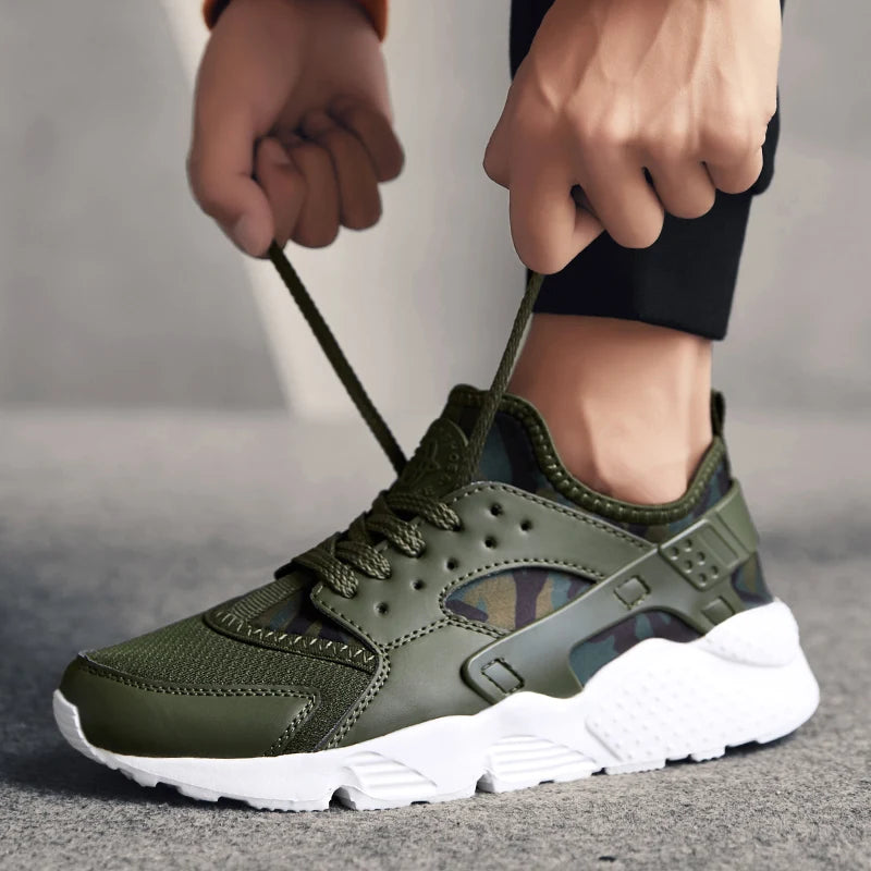 Chaussures de course respirantes pour hommes, baume anti-baume, basket-ball noir, baskets de sport décontractées, jogging en plein air, mode