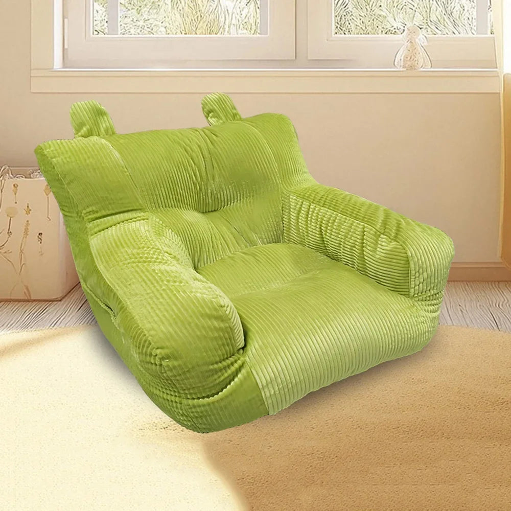 Canapé pouf en tissu simple avec remplissage en coton, pour salon, chaise confortable pour 1 personne, Pouf bouffant, meubles Tatami