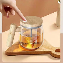 Mélangeur Portable, tasse à café à agitation automatique, tasse en verre électrique de 400ML, tasse à mélange automatique rapide à grande vitesse, mélangeur automatique