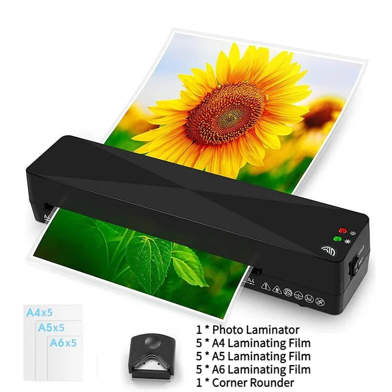 Machine à plastifier à chaud et à froid A4, pour bureau thermique professionnel, pour documents, photos, emballage Blister, rouleau de Film plastique