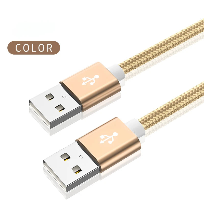 Câble d’extension USB vers USB Type A Rallonge USB mâle vers mâle pour radiateur Disque dur Webcom Appareil photo Ordinateur Câble USB Extens