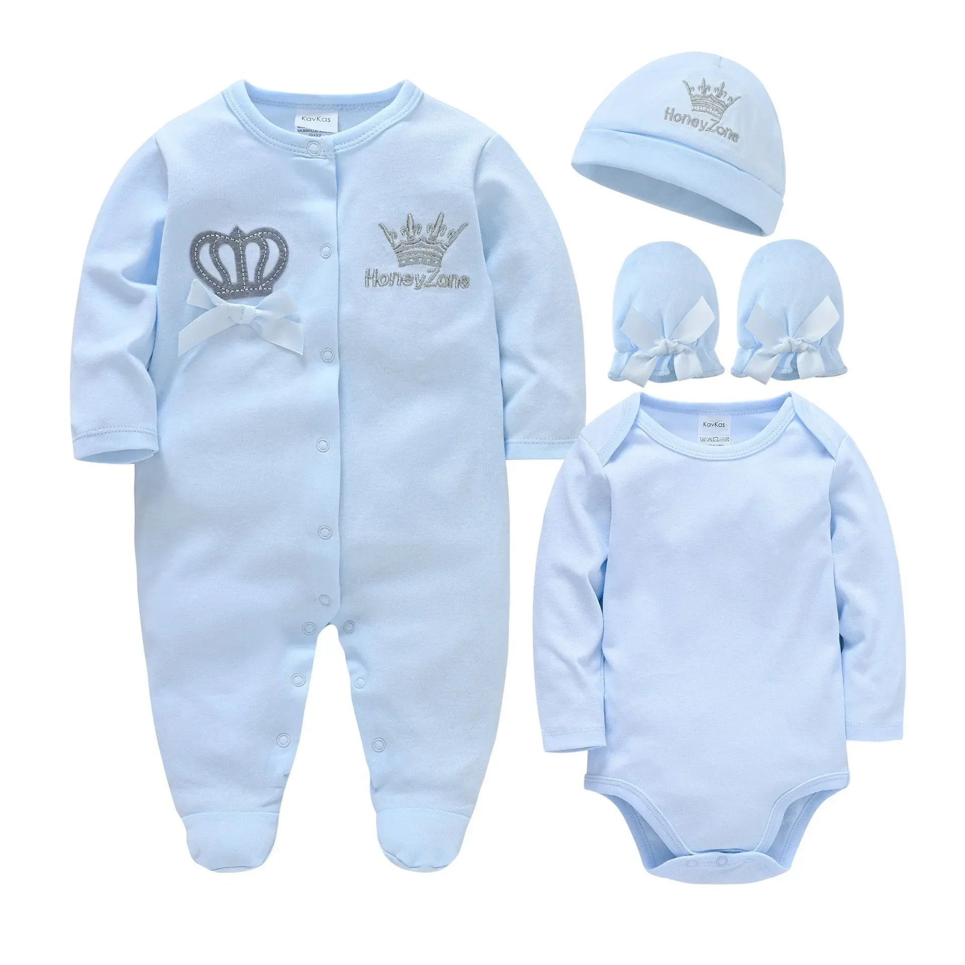 100% coton nouveau-né automne et hiver barboteuses à manches longues ensemble 0-12M bébé vêtements ensemble body une pièce hiver bébé vêtements
