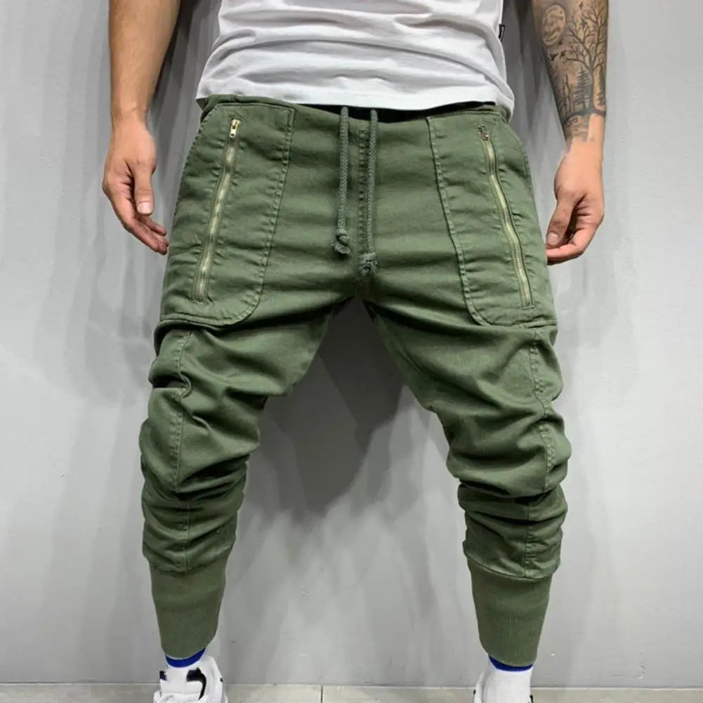 Pantalons pour hommes cordon hommes pantalons de survêtement simplicité à la mode fantastique mode hommes pantalons Cargo longs
