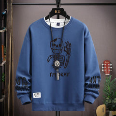 Sweat-shirt à manches longues pour hommes, imprimé ours Cool, mode, vêtements pour hommes, kaki, col rond, Harajuku, Design exclusif, automne